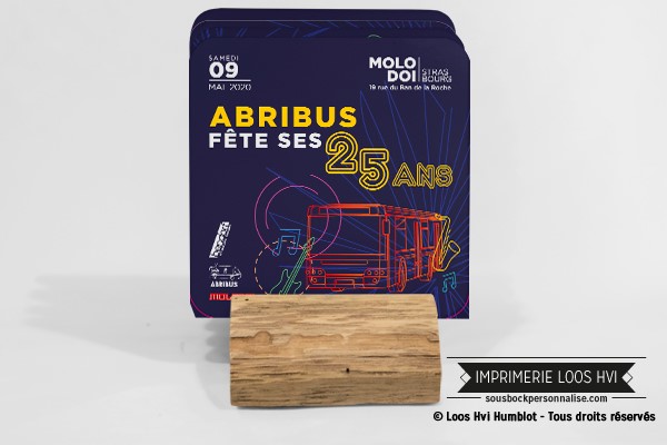 sous bock dessous de verre imprimeur imprime ABRIBUS