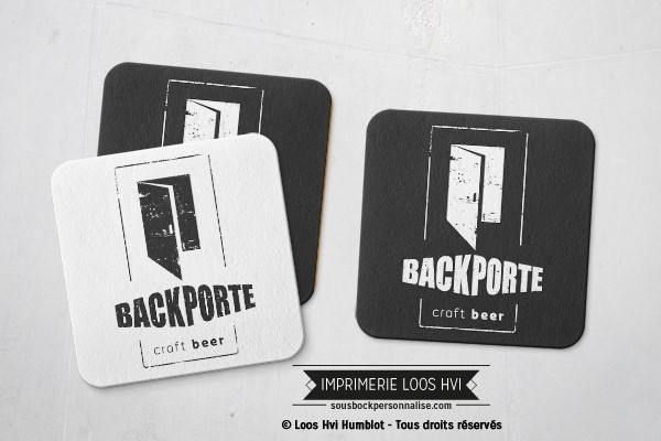 sous bock dessous de verre imprimeur Back Porte Pass Porte